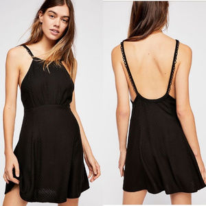 FREE PEOPLE  Magnolia Mini Dress S NWT BLACK